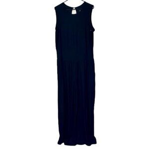 NEW Ookie & Lala Sleeveless Wide Leg Black Jumpsuit - Size: XL